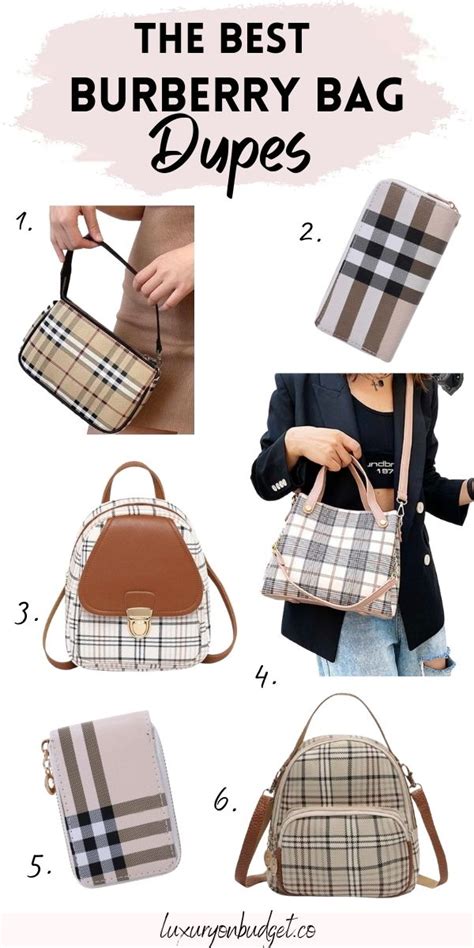 burberry purse dupe|burberry look alike bags.